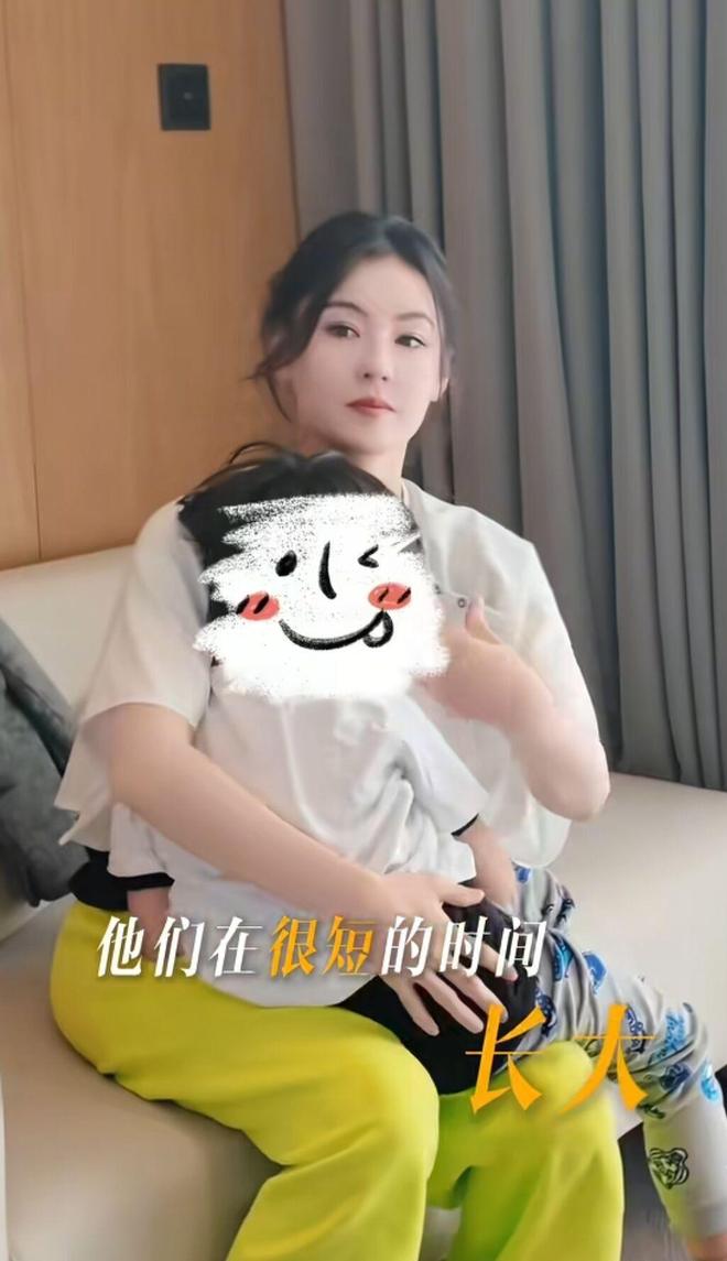 小儿子变挂件撒娇太粘人生父至今成迷麻将胡了张柏芝晒母亲节vlog6岁(图15)